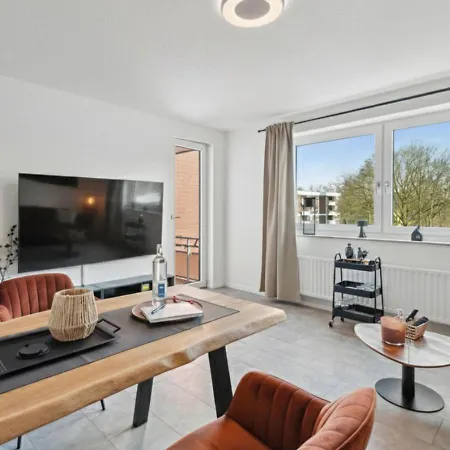 Getaway Mit Balkon - Grossem Doppelbett & Schlafsofa Fuer Insg 4 Pers - Ruhig Gelegen, Ideal Zum Wohlfuehlen&ankommen - Kinderbett&hochstuhl - Messe Duesseldorf&essen - S-bahn *